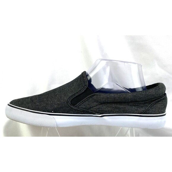 Goodfellow & Co Men's Size 8 Slip-on Shoes Casual Sneakers Charcoal Gray Canvas - Picture 4 of 9